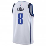 Maillot NBA Dallas Mavericks Josh Green 8 Nike 2022-23 Association Edition Blanc Swingman - Homme